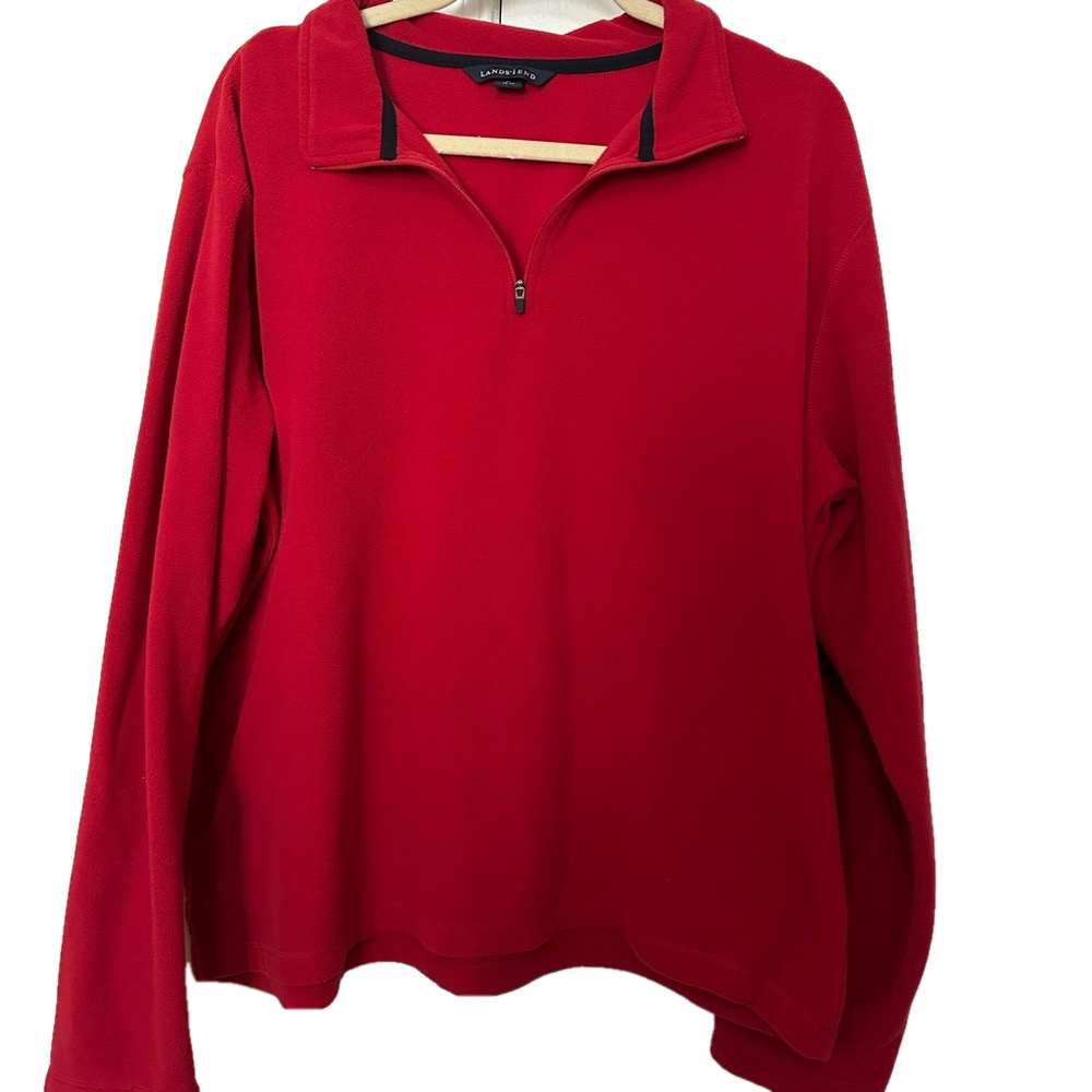 Lands' End Fleece 1/4 Zip Pullover